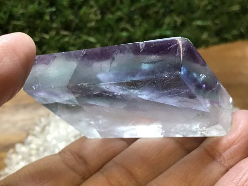 Rainbow Fluorite freeform polished slab - Image 2