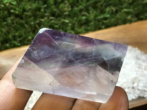 Rainbow Fluorite freeform polished slab - Image 3