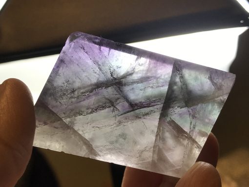 Rainbow Fluorite freeform polished slab - Image 4