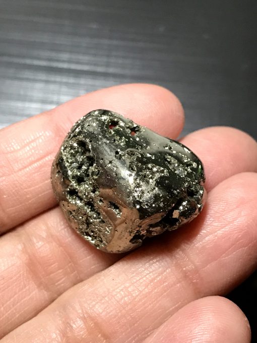 Pyrite polished tumbled pocket stone - Image 2