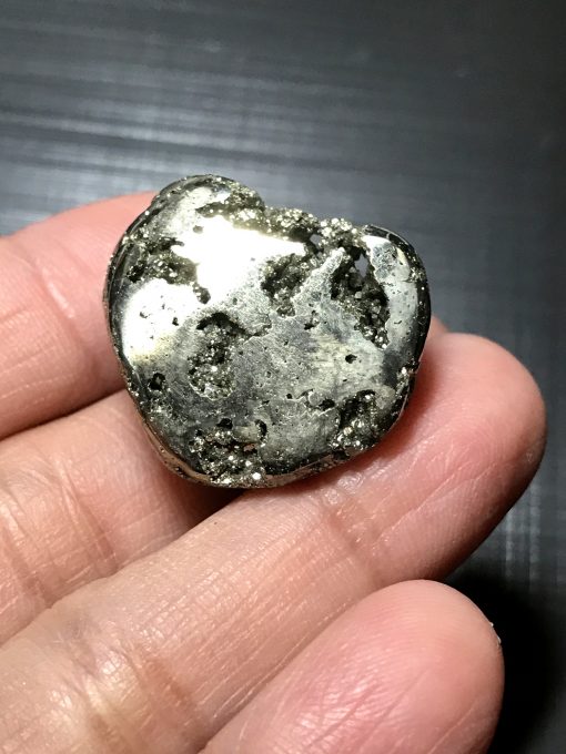 Pyrite polished tumbled pocket stone