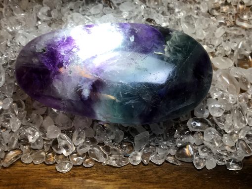 Rainbow Fluorite Palm Stone no.898 - Image 3