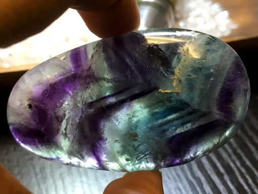 Rainbow Fluorite Palm Stone no.898 - Image 4