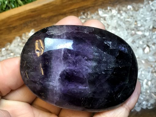 rainbow fluorite palm stone no.120