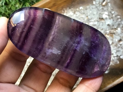 Rainbow Fluorite Palm Stone no.926